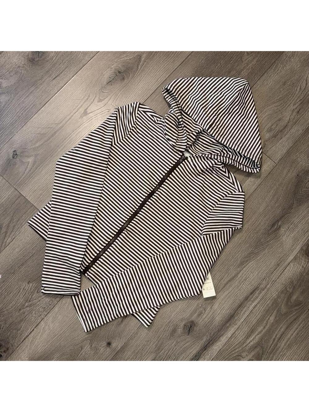 No Boundaries Striped Zip Hoodie